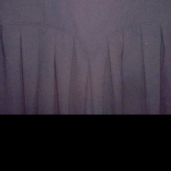 Wednesday Addams Ltl Black 3/4 Sleeve high Neck Dress Fit Bodice Pleated Skirt - Picture 4 of 4